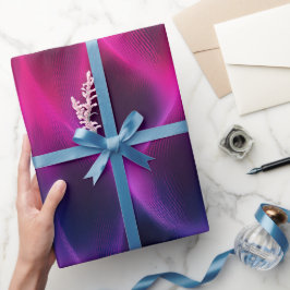 Verloop Paars Roze Fusie Donker Abstract Patroon Cadeaupapier