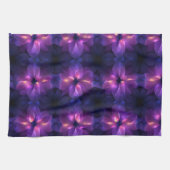 Verloop Paars Roze Fusie Donker Abstract Patroon Theedoek (Horizontaal)