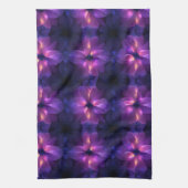 Verloop Paars Roze Fusie Donker Abstract Patroon Theedoek (Verticaal)