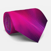 Verloop Paarse Roze Fusie Donker Abstract Patroon Stropdas (Opgerold)