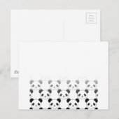 Verloop Panda Beer Patroon Briefkaart (Voorkant / Achterkant)