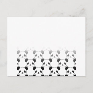 Verloop Panda Beer Patroon Briefkaart