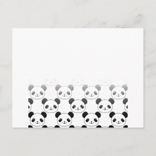 Verloop Panda Beer Patroon Briefkaart (Voorkant)