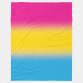 Verloop Panseksuele Pride Vlag – Kleurrijke Pan Vl Fleece Deken (Voorkant)