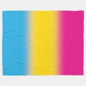 Verloop Panseksuele Pride Vlag – Kleurrijke Pan Vl Fleece Deken (Voorkant (Horizontaal))