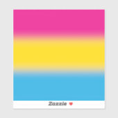 Verloop Panseksuele Pride Vlag – Kleurrijke Pan Vl Sticker (Vel)