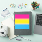 Verloop Panseksuele Pride Vlag – Kleurrijke Pan Vl Sticker (iPad Cover)