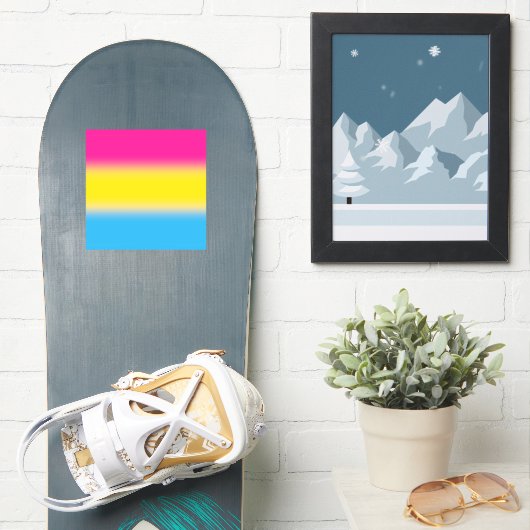 Verloop Panseksuele Pride Vlag – Kleurrijke Pan Vl Sticker (Snowboard)