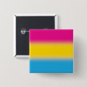 Verloop Panseksuele Pride Vlag – Kleurrijke Pan Vl Vierkante Button 5,1 Cm (Voorkant /achterkant)