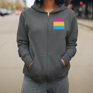 Verloop Pansexuele Pridevlag – Kleurrijke Pan-vlag Hoodie