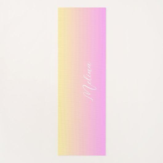 Verloop past naam aan yogamat (Voorkant)