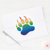Verloop Regenboog Beerpoot / Klauw - Sticker (Envelop)