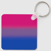Verloop Regenboog Biseksuele Pride Vlag – Kleurrij Sleutelhanger (Achterkant)