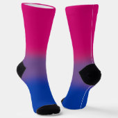 Verloop Regenboog Biseksuele Vlag Sokken (Gebogen)