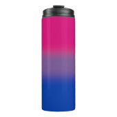 Verloop Regenboog Biseksuele Vlag Thermosbeker (Voorkant)