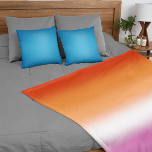 Verloop Regenboog Lesbische Pride Vlag – Lesbische Fleece Deken