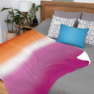Verloop Regenboog Lesbische Pride Vlag – Lesbische Sherpa Deken