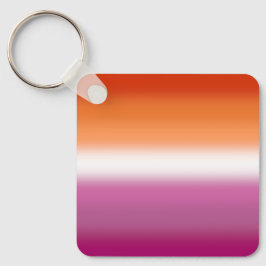 Verloop Regenboog Lesbische Pride Vlag – Lesbische Sleutelhanger