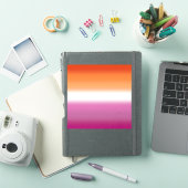 Verloop Regenboog Lesbische Pride Vlag – Lesbische Sticker (iPad Cover)