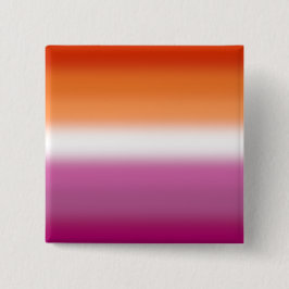 Verloop Regenboog Lesbische Pride Vlag – Lesbische Vierkante Button 5,1 Cm