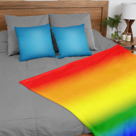 Verloop Regenboogvlag voor de LGBTQ+ Pride - Regen Fleece Deken
