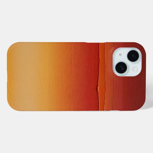 Verloop rood sinaasappel en geel penseelstreken Case-Mate iPhone case (Achterkant (horizontaal))
