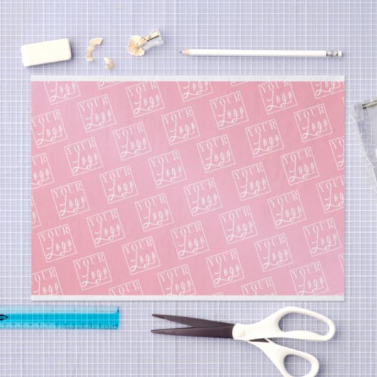 Verloop Roze Aangepaste Logo Tissuepapier (Craft)