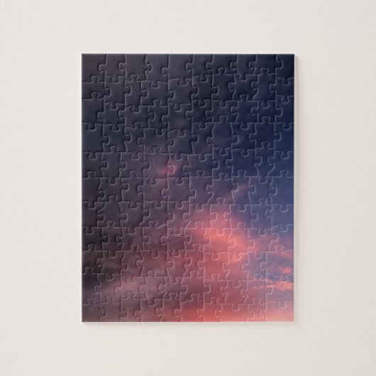 Verloop Roze Lucht Foto Wolken Legpuzzel (Verticaal)
