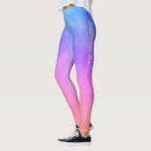 Verloop Roze Paarse en Blauwe Dreamy tinten Leggings (Links)