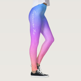 Verloop Roze Paarse en Blauwe Dreamy tinten Leggings