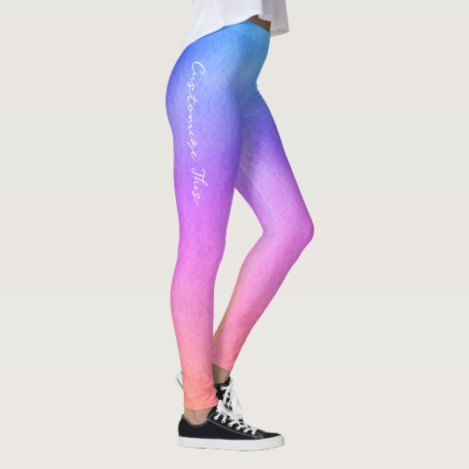 Verloop Roze Paarse en Blauwe Dreamy tinten Leggings (Rechts)