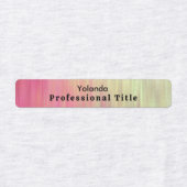 Verloop roze werknemer labels (Design 2)