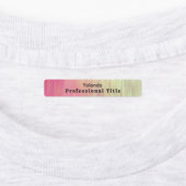 Verloop roze werknemer labels (Aangebracht)
