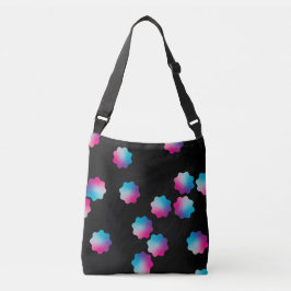 Verloop sterren Blauw Paars Modern. Crossbody Tas