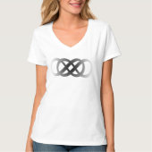 Verloop, symbool voor dubbele oneindigheid t-shirt (Voorkant)