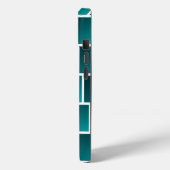 Verloop Teal Vierkanten Case-Mate iPhone Case (Achterkant / Links)