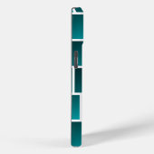 Verloop Teal Vierkanten Case-Mate iPhone Case (Achterkant / Rechts)