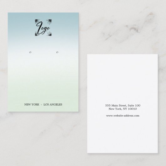 Verloop Toevoegen Logo Oorspronkelijk beeldscherm Visitekaartje (Voorkant / Achterkant)