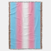 Verloop Transgender Pride Vlag - Trans Vlag Deken (Voorkant Verticaal)