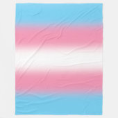 Verloop Transgender Pride Vlag - Trans Vlag Fleece Deken (Voorkant)