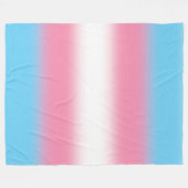 Verloop Transgender Pride Vlag - Trans Vlag Fleece Deken (Voorkant (Horizontaal))