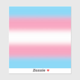 Verloop Transgender Pride Vlag - Trans Vlag Sticker