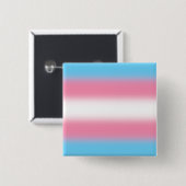 Verloop Transgender Pride Vlag - Trans Vlag Vierkante Button 5,1 Cm (Voorkant /achterkant)
