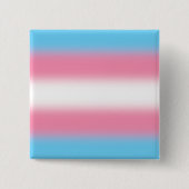 Verloop Transgender Pride Vlag - Trans Vlag Vierkante Button 5,1 Cm (Voorkant)