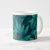 Verloop tropische bladeren grote koffiekop (Voorkant rechts)
