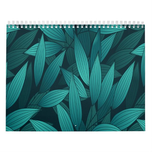 Verloop tropische bladeren kalender (Hoes)