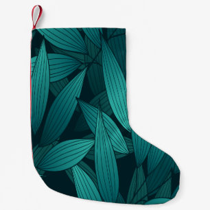 Verloop tropische bladeren kleine kerstsok