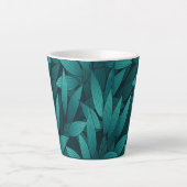 Verloop tropische bladeren latte mok (Voorkant)