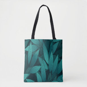 Verloop tropische bladeren tote bag