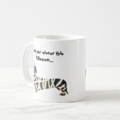 Verloop uw Wiener | Halloween Dachshund Koffiemok (Voorkant links)